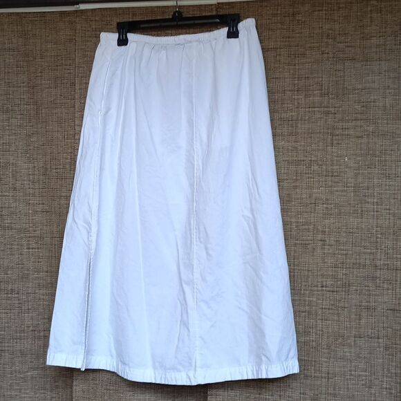 Universal Thread White A-Line Drawstring Cotton Rayon White Skirt - Picture 4 of 4